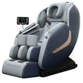 Grey massage chair with PU upholstery